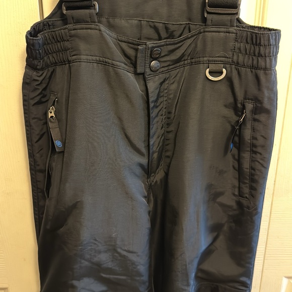Slalom Black Ski Snowboard Snow Bib Overalls - Picture 4 of 15